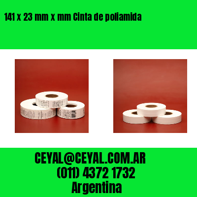 141 x 23 mm x mm Cinta de poliamida