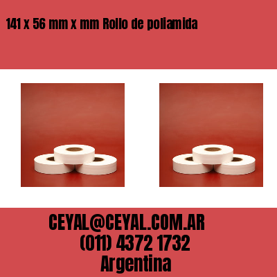 141 x 56 mm x mm Rollo de poliamida