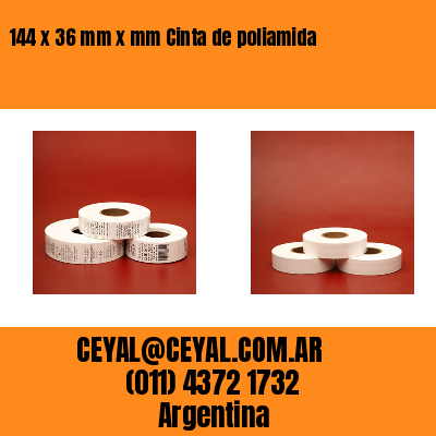 144 x 36 mm x mm Cinta de poliamida