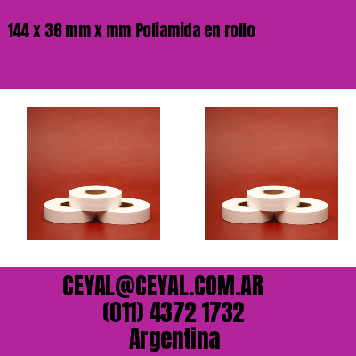 144 x 36 mm x mm Poliamida en rollo