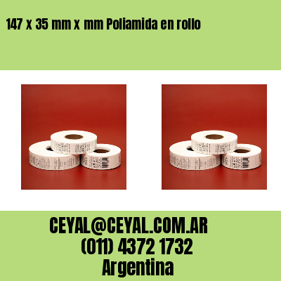 147 x 35 mm x mm Poliamida en rollo