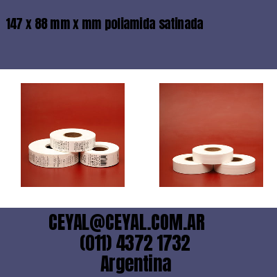 147 x 88 mm x mm poliamida satinada