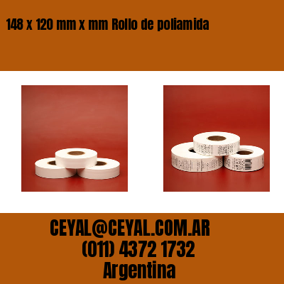 148 x 120 mm x mm Rollo de poliamida