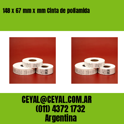 148 x 67 mm x mm Cinta de poliamida