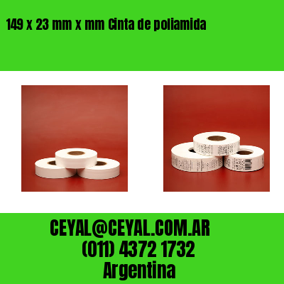 149 x 23 mm x mm Cinta de poliamida