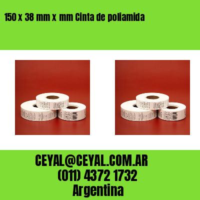 150 x 38 mm x mm Cinta de poliamida