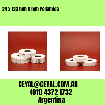 24 x 123 mm x mm Poliamida