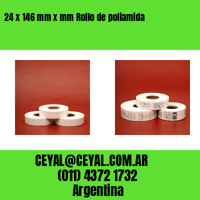 24 x 146 mm x mm Rollo de poliamida