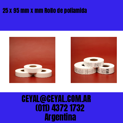 25 x 95 mm x mm Rollo de poliamida