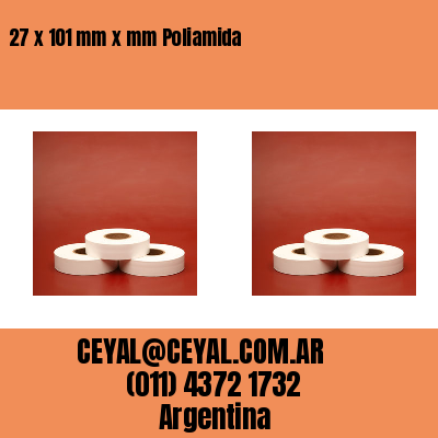 27 x 101 mm x mm Poliamida