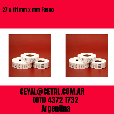27 x 111 mm x mm Fasco