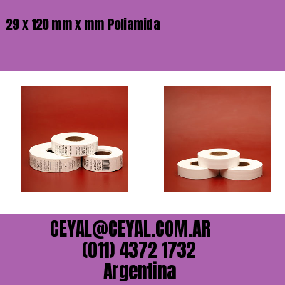29 x 120 mm x mm Poliamida