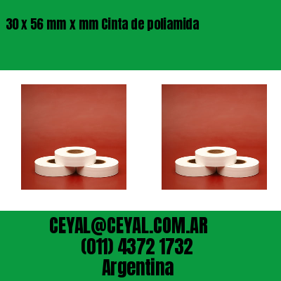 30 x 56 mm x mm Cinta de poliamida