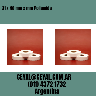 31 x 40 mm x mm Poliamida