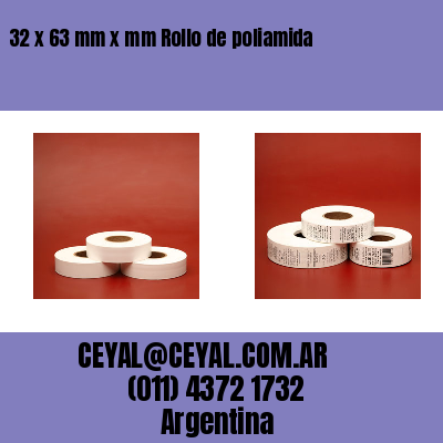32 x 63 mm x mm Rollo de poliamida