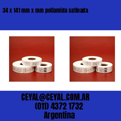 34 x 141 mm x mm poliamida satinada