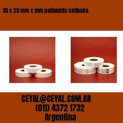35 x 20 mm x mm poliamida satinada