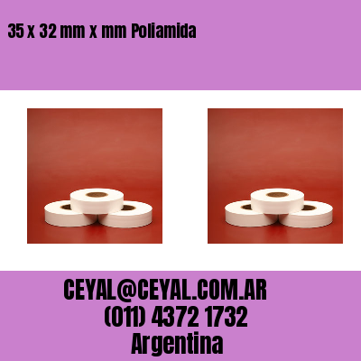 35 x 32 mm x mm Poliamida