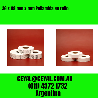 36 x 99 mm x mm Poliamida en rollo