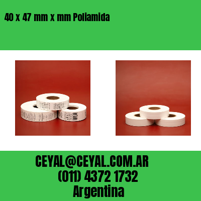 40 x 47 mm x mm Poliamida