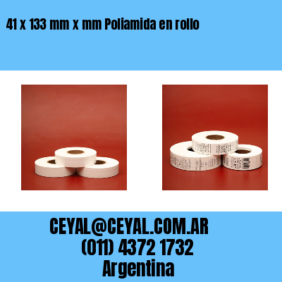 41 x 133 mm x mm Poliamida en rollo