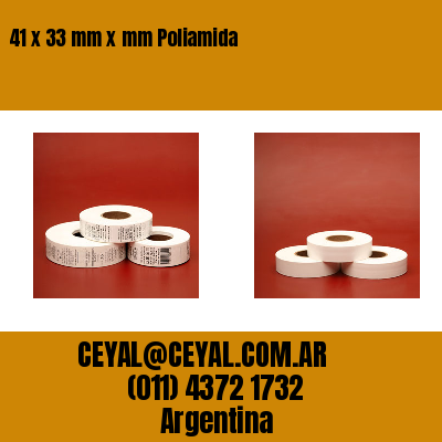 41 x 33 mm x mm Poliamida