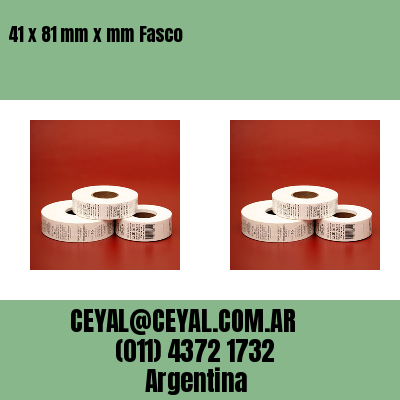 41 x 81 mm x mm Fasco