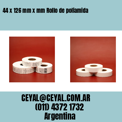 44 x 126 mm x mm Rollo de poliamida