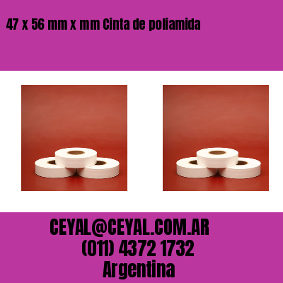 47 x 56 mm x mm Cinta de poliamida