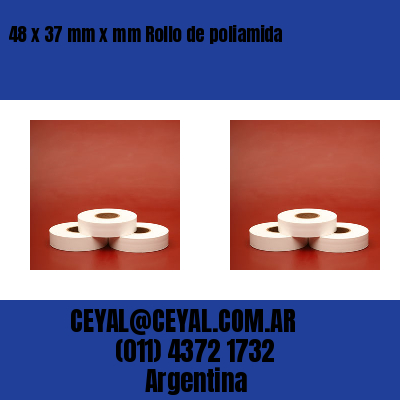 48 x 37 mm x mm Rollo de poliamida