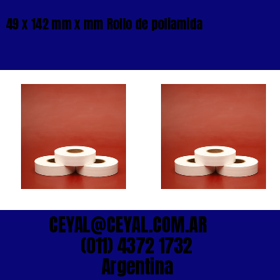 49 x 142 mm x mm Rollo de poliamida