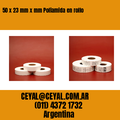 50 x 23 mm x mm Poliamida en rollo