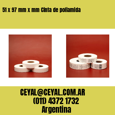 51 x 97 mm x mm Cinta de poliamida