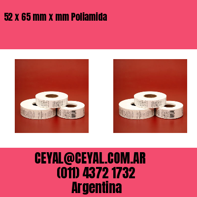52 x 65 mm x mm Poliamida