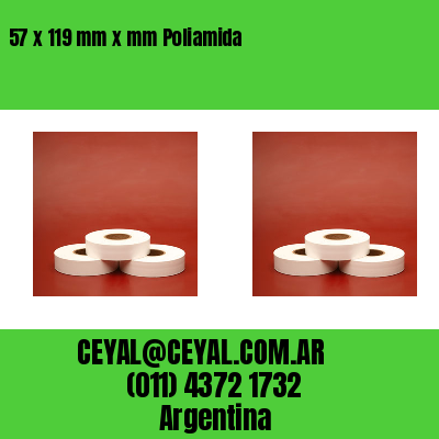 57 x 119 mm x mm Poliamida