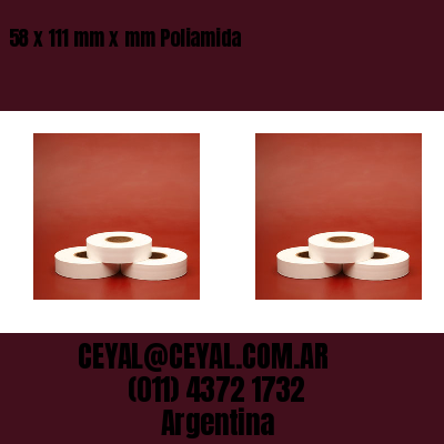 58 x 111 mm x mm Poliamida