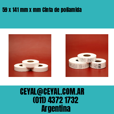 59 x 141 mm x mm Cinta de poliamida