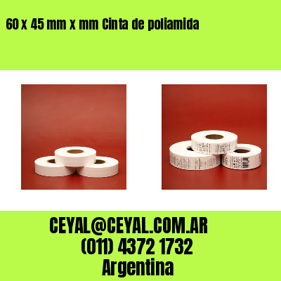 60 x 45 mm x mm Cinta de poliamida
