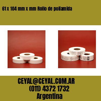 61 x 104 mm x mm Rollo de poliamida