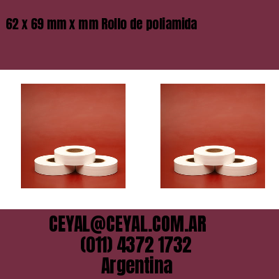 62 x 69 mm x mm Rollo de poliamida