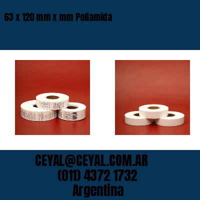 63 x 120 mm x mm Poliamida