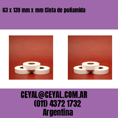 63 x 139 mm x mm Cinta de poliamida
