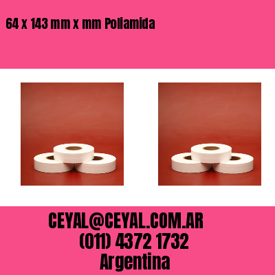 64 x 143 mm x mm Poliamida