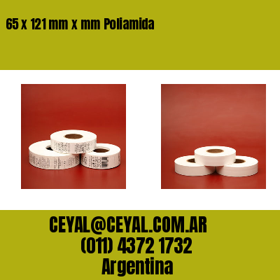 65 x 121 mm x mm Poliamida