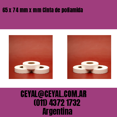 65 x 74 mm x mm Cinta de poliamida