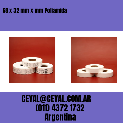 68 x 32 mm x mm Poliamida