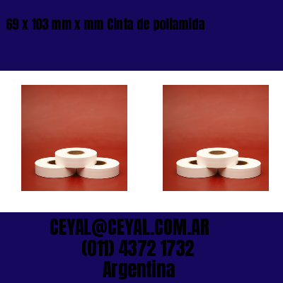 69 x 103 mm x mm Cinta de poliamida