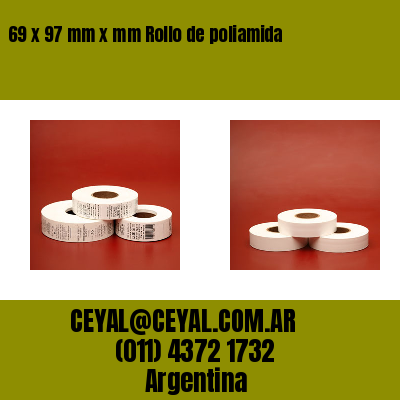 69 x 97 mm x mm Rollo de poliamida