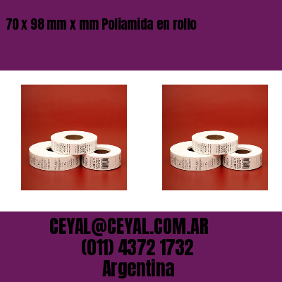 70 x 98 mm x mm Poliamida en rollo