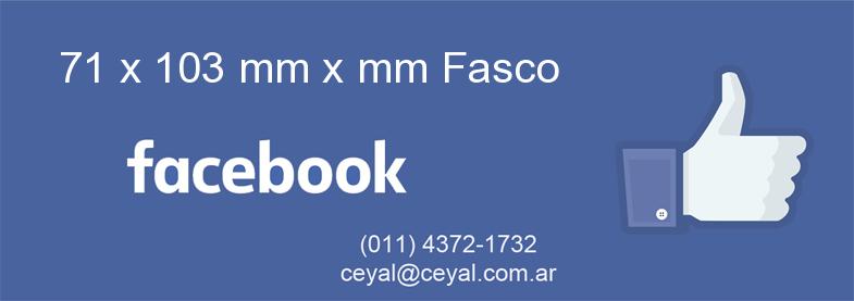 71 x 103 mm x mm Fasco